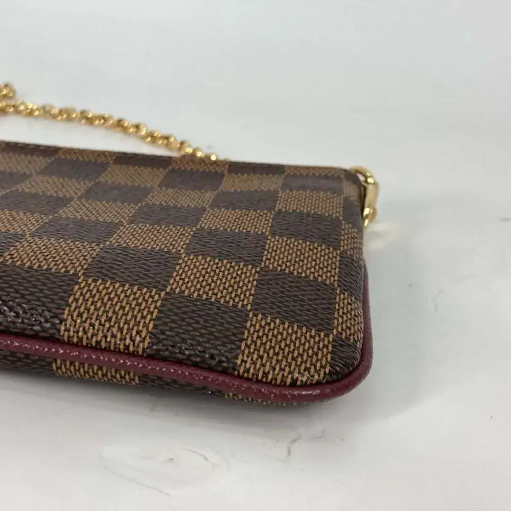 LOUIS VUITTON Brown Damier Canvas Pochette Shoulder Bag